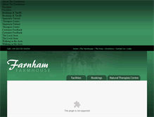 Tablet Screenshot of farnhamfarmhouse.co.uk
